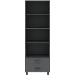 YOUTHUP Buffet Gris Foncé 60x35x180 Cm Bois Massif De Pin - Gris 9 YOUTHUP Buffet Gris Foncé 60x35x180 Cm Bois Massif De Pin - Gris -Buffet et enfilade Soldes 59761825 5