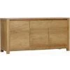 Paris Prix - Buffet 3 Portes En Teck "square" 150cm Naturel