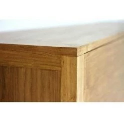 Paris Prix - Buffet 3 Portes En Teck "square" 150cm Naturel 7 Paris Prix - Buffet 3 Portes En Teck "square" 150cm Naturel -Buffet et enfilade Soldes 59801110 4