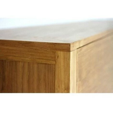 Paris Prix - Buffet 3 Portes En Teck "square" 150cm Naturel 4 Paris Prix - Buffet 3 Portes En Teck "square" 150cm Naturel – Image 4