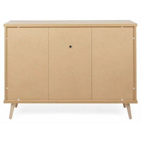 ZENZERO SHOP Buffet Rosvik Avec 3 Compartiments Et 2 Tiroirs En Finition Gris Soie, Gris Perle Et Anthracite 2 ZENZERO SHOP Buffet Rosvik Avec 3 Compartiments Et 2 Tiroirs En Finition Gris Soie, Gris Perle Et Anthracite – Image 2