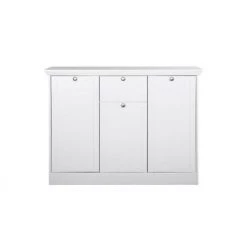 ZENZERO SHOP Buffet, Buffet Avec 3 Portes Et 1 Tiroir Finition Blanche 5 ZENZERO SHOP Buffet, Buffet Avec 3 Portes Et 1 Tiroir Finition Blanche -Buffet et enfilade Soldes 59804692 3