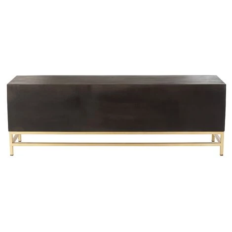 LES TENDANCES Buffet 2 Portes 1 Tiroir Bois Marron Jenifer L 180 Cm 3 LES TENDANCES Buffet 2 Portes 1 Tiroir Bois Marron Jenifer L 180 Cm – Image 3