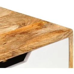 Topdeal Buffet 85 X 40 X 71 Cm Bois De Manguier Massif FF286241_FR -Buffet et enfilade Soldes 60046187 4