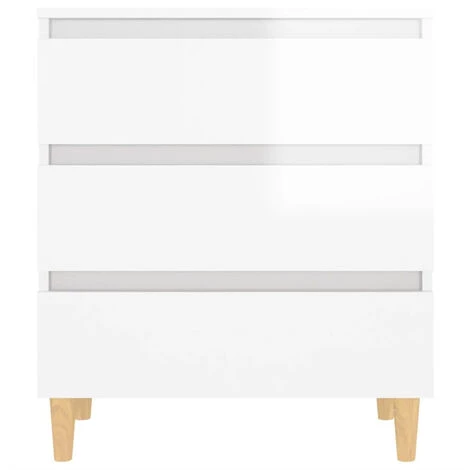 FIMEI Buffet Blanc Brillant 60x35x69 Cm Aggloméré 4 FIMEI Buffet Blanc Brillant 60x35x69 Cm Aggloméré – Image 4
