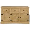 FIMEI Buffet Gamme Corona Pin Massif Mexicain 132x43x78 Cm