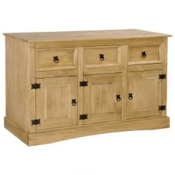 FIMEI Buffet Gamme Corona Pin Massif Mexicain 132x43x78 Cm -Buffet et enfilade Soldes 60100289 2