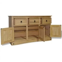 FIMEI Buffet Gamme Corona Pin Massif Mexicain 132x43x78 Cm -Buffet et enfilade Soldes 60100289 3