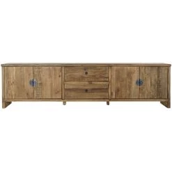 Buffet Meuble De Rangement En Bois Recyclé Coloris Marron - Longueur 240 X Hauteur 65 X Profondeur 44 Cm -PEGANE- 6 Buffet Meuble De Rangement En Bois Recyclé Coloris Marron - Longueur 240 X Hauteur 65 X Profondeur 44 Cm -PEGANE- -Buffet et enfilade Soldes 60152576 2