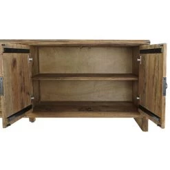 Buffet Meuble De Rangement En Bois Recyclé Coloris Marron - Longueur 240 X Hauteur 65 X Profondeur 44 Cm -PEGANE- 7 Buffet Meuble De Rangement En Bois Recyclé Coloris Marron - Longueur 240 X Hauteur 65 X Profondeur 44 Cm -PEGANE- -Buffet et enfilade Soldes 60152576 3