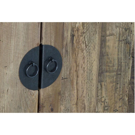 Buffet Meuble De Rangement En Bois Recyclé Coloris Marron - Longueur 240 X Hauteur 65 X Profondeur 44 Cm -PEGANE- 5 Buffet Meuble De Rangement En Bois Recyclé Coloris Marron - Longueur 240 X Hauteur 65 X Profondeur 44 Cm -PEGANE- – Image 5