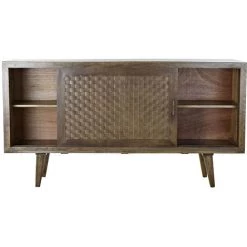 Buffet Meuble De Rangement En Bois De Manguier Coloris Marron - Longueur 160 X Hauteur 85 X Profondeur 45 Cm -PEGANE- -Buffet et enfilade Soldes 60153116 3