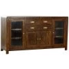 Buffet Meuble De Rangement En Acacia Coloris Marron - Longueur 150 X Hauteur 90 X Profondeur 40.5 Cm -PEGANE-