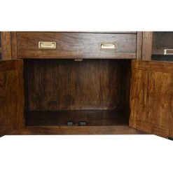 Buffet Meuble De Rangement En Acacia Coloris Marron - Longueur 150 X Hauteur 90 X Profondeur 40.5 Cm -PEGANE- -Buffet et enfilade Soldes 60153395 5