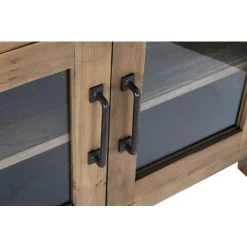 Buffet Meuble De Rangement En Bois Coloris Marron - Longueur 173 X Hauteur 61 X Profondeur 34 Cm -PEGANE- -Buffet et enfilade Soldes 60153467 4