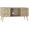 Buffet Meuble De Rangement En Paulownia Et MDF Coloris Naturel - Longueur 120 X Hauteur 60 X Profondeur 42 Cm -PEGANE-