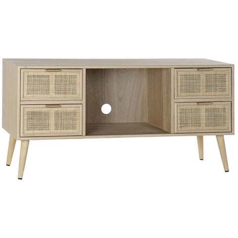Buffet Meuble De Rangement En Paulownia Et MDF Coloris Naturel - Longueur 120 X Hauteur 60 X Profondeur 42 Cm -PEGANE- 1 Buffet Meuble De Rangement En Paulownia Et MDF Coloris Naturel - Longueur 120 X Hauteur 60 X Profondeur 42 Cm -PEGANE-