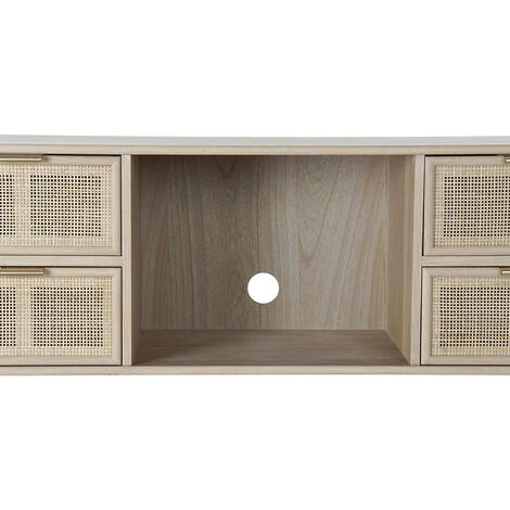 Buffet Meuble De Rangement En Paulownia Et MDF Coloris Naturel - Longueur 120 X Hauteur 60 X Profondeur 42 Cm -PEGANE- 3 Buffet Meuble De Rangement En Paulownia Et MDF Coloris Naturel - Longueur 120 X Hauteur 60 X Profondeur 42 Cm -PEGANE- – Image 3