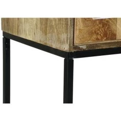 Buffet Haut Meuble De Rangement En Bois De Manguier Multicolore - Longueur 84 X Hauteur 152 X Profondeur 43 Cm -PEGANE- -Buffet et enfilade Soldes 60154203 5