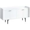 COTECOSY Buffet Bas 4 Portes Erebos 150cm Blanc - Blanc