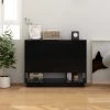 INLIFE Buffet Noir 97x31x75 Cm Aggloméré