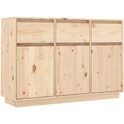 YOUTHUP Buffet 110x34x75 Cm Bois Massif De Pin - Brun 6 YOUTHUP Buffet 110x34x75 Cm Bois Massif De Pin - Brun -Buffet et enfilade Soldes 60366050 2