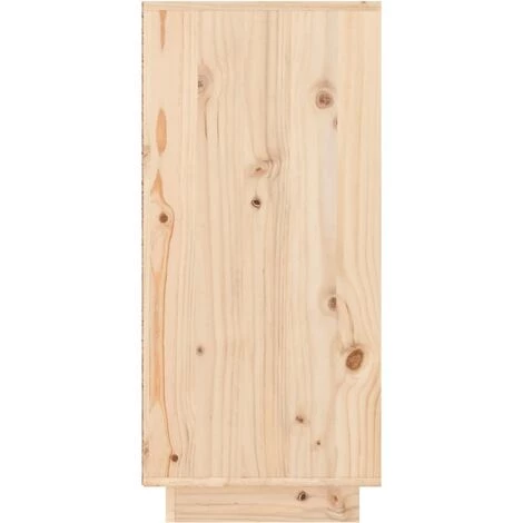 YOUTHUP Buffet 110x34x75 Cm Bois Massif De Pin - Brun 5 YOUTHUP Buffet 110x34x75 Cm Bois Massif De Pin - Brun – Image 5