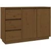 YOUTHUP Buffet Marron Miel 111x34x75 Cm Bois Massif De Pin - Brun