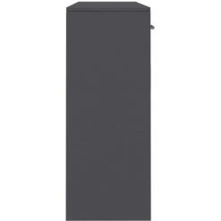 Topdeal Buffet Gris 110x30x75 Cm Aggloméré FF800704_FR -Buffet et enfilade Soldes 60372201 5