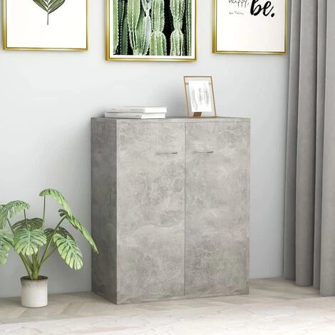 Topdeal Buffet Gris Béton 60 X 30 X 75 Cm Aggloméré FF800733_FR 1 Topdeal Buffet Gris Béton 60 X 30 X 75 Cm Aggloméré FF800733_FR