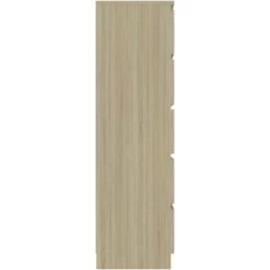 Topdeal Buffet à Tiroirs Chêne Sonoma 60x35x121 Cm Aggloméré FF801412_FR 9 Topdeal Buffet à Tiroirs Chêne Sonoma 60x35x121 Cm Aggloméré FF801412_FR -Buffet et enfilade Soldes 60372380 5