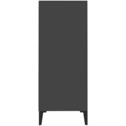 Topdeal Buffet Gris 57x35x90 Cm Aggloméré FF806132_FR -Buffet et enfilade Soldes 60372699 5