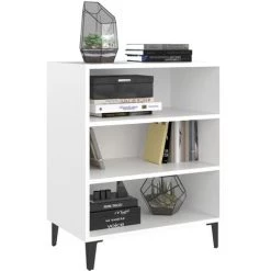 Topdeal Buffet Blanc 57x35x70 Cm Aggloméré FF806058_FR -Buffet et enfilade Soldes 60372703 3