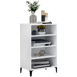 Topdeal Buffet Blanc 57x35x90 Cm Aggloméré FF806130_FR -Buffet et enfilade Soldes 60372732 3