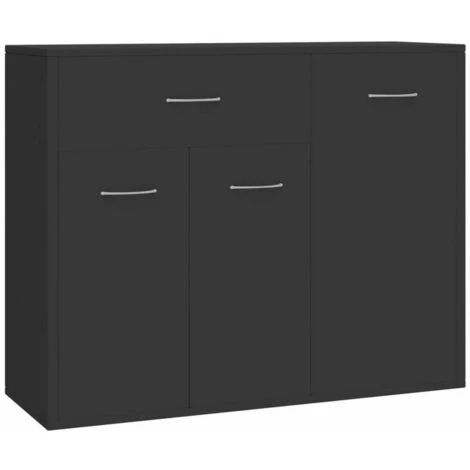 LITZEE Buffet, Bahut Et Enfilade Buffet Gris 88x30x70 Cm Agglomere 3 LITZEE Buffet, Bahut Et Enfilade Buffet Gris 88x30x70 Cm Agglomere – Image 3