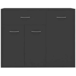 LITZEE Buffet, Bahut Et Enfilade Buffet Gris 88x30x70 Cm Agglomere 9 LITZEE Buffet, Bahut Et Enfilade Buffet Gris 88x30x70 Cm Agglomere -Buffet et enfilade Soldes 60480229 5