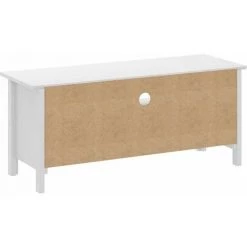 LITZEE Buffet, Bahut Et Enfilade Meuble TV Hill Range Blanc 110x40x47cm Bois De Pin Solide -Buffet et enfilade Soldes 60481064 5