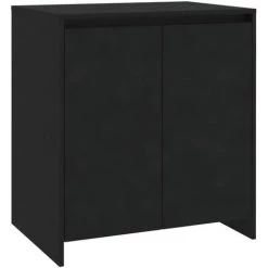 INLIFE Buffets 2 Pcs Noir Bois D'ingénierie 8 INLIFE Buffets 2 Pcs Noir Bois D'ingénierie -Buffet et enfilade Soldes 60599925 4