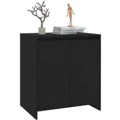 INLIFE Buffet Noir 70x40x73,5 Cm Aggloméré 8 INLIFE Buffet Noir 70x40x73,5 Cm Aggloméré -Buffet et enfilade Soldes 60599929 4