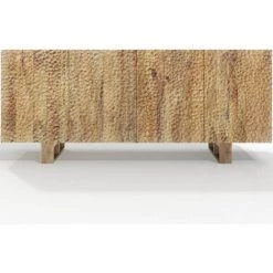 PRIVATEFLOOR Buffet Style Boho Bali En Bois Naturel - Jara Naturel - Bois De Manguier - Naturel