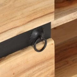 NOVA Buffet Mobile 120x30x75 Cm En Bois D'acacia Solide -Buffet et enfilade Soldes 60807142 2