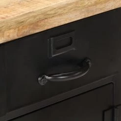 NOVA Crédenza 60x30x76 Cm En Bois De Mangue Cru 6 NOVA Crédenza 60x30x76 Cm En Bois De Mangue Cru -Buffet et enfilade Soldes 60808652 2