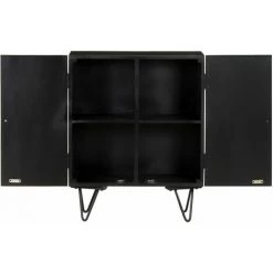 FIMEI Buffet Avec Façade En Laiton 60x30x74 Cm Bois De Manguier Massif -Buffet et enfilade Soldes 60965720 5