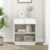 FIMEI Armoire Console Blanc 60x34x75 Cm Bois De Pin Solide