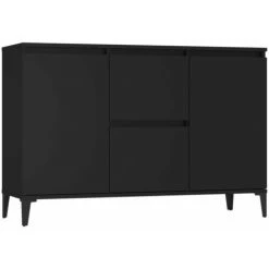 FIMEI Buffet Noir 104x35x70 Cm Aggloméré -Buffet et enfilade Soldes 60966570 2