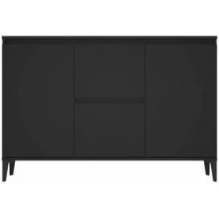 FIMEI Buffet Noir 104x35x70 Cm Aggloméré -Buffet et enfilade Soldes 60966570 5
