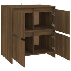 FIMEI Buffet Chêne Marron 70x41x75 Cm Aggloméré -Buffet et enfilade Soldes 60966700 5