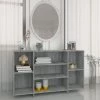 FIMEI Buffet Sonoma Gris 120x30x75 Cm Aggloméré