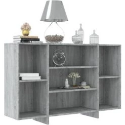 FIMEI Buffet Sonoma Gris 120x30x75 Cm Aggloméré -Buffet et enfilade Soldes 60966711 3