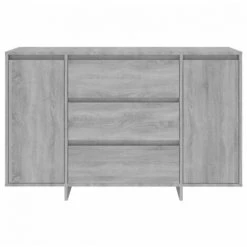 FIMEI Buffet Avec 3 Tiroirs Sonoma Gris 120x41x75 Cm Aggloméré -Buffet et enfilade Soldes 60966758 5